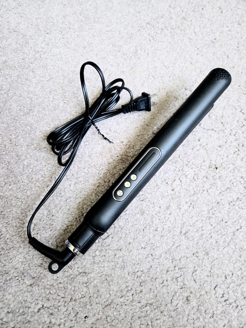 Black Ceramic Hair Straightener Wand - Professional Styling Iron